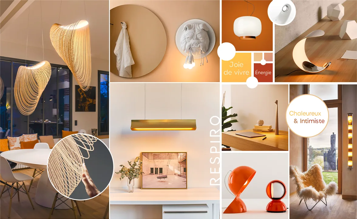 Moodboard chaleureux et intimiste. Moodboard chaleureux et intimiste.